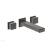 Phylrich 290-59/10B Mix 8 3/4" Two Cube Handle Widespread/Wall Mount Roman Tub Faucet in Distressed Bronze/Oil Rubbed Bronze
