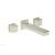 Phylrich 290-59/015 Mix 8 3/4" Two Cube Handle Widespread/Wall Mount Roman Tub Faucet in Satin Nickel