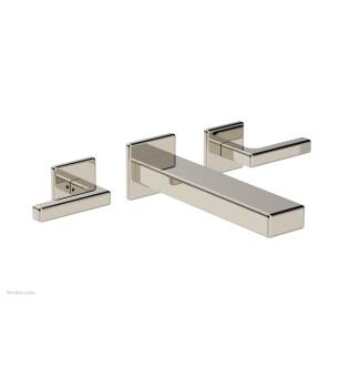 Phylrich 290-57/014 Mix 10 1/8" Two Lever Handle Widespread/Wall Mount Roman Tub Faucet in Polished Nickel
