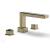 Phylrich 290-43/047 Mix 10 1/4" Two Cube Handle Widespread/Deck Mounted Roman Tub Faucet in Brass/Antique Brass