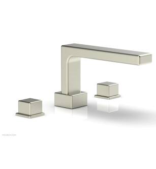 Phylrich 290-43/015 Mix 10 1/4" Two Cube Handle Widespread/Deck Mounted Roman Tub Faucet in Satin Nickel