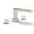 Phylrich 290-42/015 Mix 10 1/4" Two Ring Handle Widespread/Deck Mounted Roman Tub Faucet in Satin Nickel