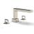 Phylrich 290-42/014 Mix 10 1/4" Two Ring Handle Widespread/Deck Mounted Roman Tub Faucet in Polished Nickel