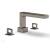 Phylrich 290-42/15A Mix 10 1/4" Two Ring Handle Widespread/Deck Mounted Roman Tub Faucet in Pewter