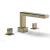 Phylrich 290-40/047 Mix 10 1/4" Two Blade Handle Widespread/Deck Mounted Roman Tub Faucet in Brass/Antique Brass