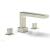 Phylrich 290-40/015 Mix 10 1/4" Two Blade Handle Widespread/Deck Mounted Roman Tub Faucet in Satin Nickel