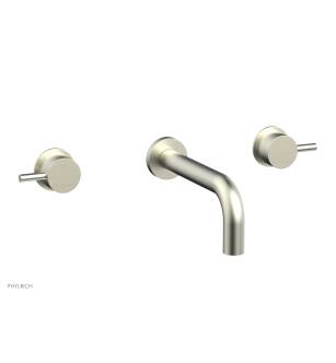 Phylrich 230-59/015 Basic II 7 5/8" Two Lever Handle Widespread/Wall Mount Roman Tub Faucet in Satin Nickel