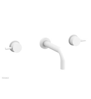 Phylrich 230-59/050 Basic II 7 5/8" Two Lever Handle Widespread/Wall Mount Roman Tub Faucet in White