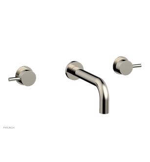 Phylrich 230-59/014 Basic II 7 5/8" Two Lever Handle Widespread/Wall Mount Roman Tub Faucet in Polished Nickel