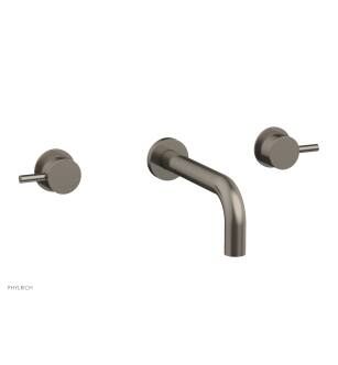Phylrich 230-59/15A Basic II 7 5/8" Two Lever Handle Widespread/Wall Mount Roman Tub Faucet in Pewter