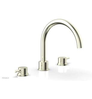 Phylrich 230-43/15B Basic II 9" Two Lever Handle Widespread/Deck Mounted Roman Tub Faucet in Brushed Nickel