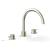 Phylrich 230-43/015 Basic II 9" Two Lever Handle Widespread/Deck Mounted Roman Tub Faucet in Satin Nickel