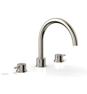 Phylrich 230-43/014 Basic II 9" Two Lever Handle Widespread/Deck Mounted Roman Tub Faucet in Polished Nickel