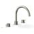 Phylrich 230-43/014 Basic II 9" Two Lever Handle Widespread/Deck Mounted Roman Tub Faucet in Polished Nickel