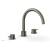 Phylrich 230-43/15A Basic II 9" Two Lever Handle Widespread/Deck Mounted Roman Tub Faucet in Pewter
