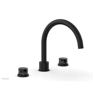 Phylrich 230-42/040 Basic II 9" Two Marble Handle Widespread/Deck Mounted Roman Tub Faucet in Black