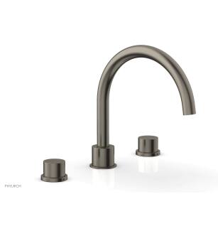 Phylrich 230-41/15A Basic II 9" Two Smooth Handle Widespre ad/Deck Mounted Roman Tub Faucet in Pewter