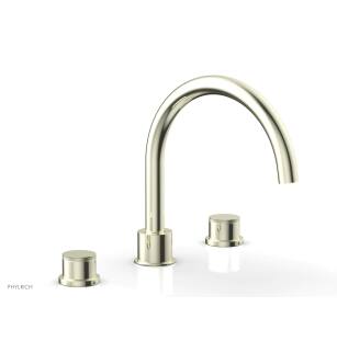 Phylric 230-40/15B Basic II 9" Two Knurled Handle Widespread/Deck Mounted Roman Tub Faucet in Brushed Nickel