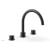 Phylric 230-40/10B Basic II 9" Two Knurled Handle Widespread/Deck Mounted Roman Tub Faucet in Distressed Bronze/Oil Rubbed Bronze