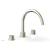 Phylric 230-40/015 Basic II 9" Two Knurled Handle Widespread/Deck Mounted Roman Tub Faucet in Satin Nickel
