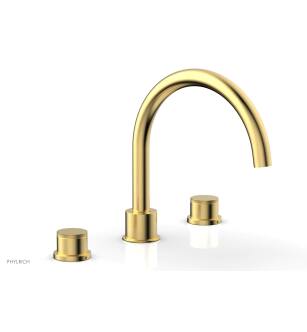 Phylric 230-40/024 Basic II 9" Two Knurled Handle Widespread/Deck Mounted Roman Tub Faucet in Satin Gold