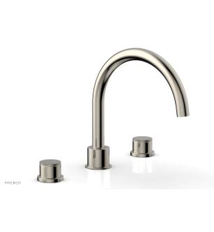 Phylric 230-40/014 Basic II 9" Two Knurled Handle Widespread/Deck Mounted Roman Tub Faucet in Polished Nickel