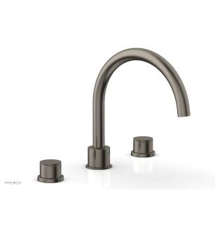 Phylric 230-40/15A Basic II 9" Two Knurled Handle Widespread/Deck Mounted Roman Tub Faucet in Pewter