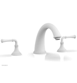 Phylrich 208-40/050 Coined 9" Two Lever Handle Widespread/Deck Mounted Roman Tub Faucet in White