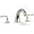 Phylrich 208-40/014 Coined 9" Two Lever Handle Widespread/Deck Mounted Roman Tub Faucet in Polished Nickel added