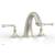 Phylrich 207-40/15B Beaded 9" Two Lever Handle Widespread/Deck Mounted Roman Tub Faucet in Brushed Nickel