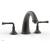 Phylrich 207-40/10B Beaded 9" Two Lever Handle Widespread/Deck Mounted Roman Tub Faucet in Distressed Bronze/Oil Rubbed Bronze