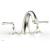 Phylrich 207-40/015 Beaded 9" Two Lever Handle Widespread/Deck Mounted Roman Tub Faucet in Satin Nickel