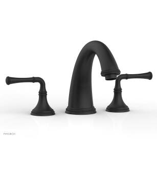 Phylrich 207-40/040 Beaded 9" Two Lever Handle Widespread/Deck Mounted Roman Tub Faucet in Black