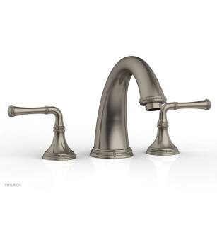 Phylrich 207-40/15A Beaded 9" Two Lever Handle Widespread/Deck Mounted Roman Tub Faucet in Pewter