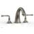 Phylrich 207-40/15A Beaded 9" Two Lever Handle Widespread/Deck Mounted Roman Tub Faucet in Pewter