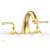 Phylrich 207-40/24B Beaded 9" Two Lever Handle Widespread/Deck Mounted Roman Tub Faucet in Burnished Gold