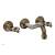 Phylrich 164-56/047 Maison 9 1/2" Two Blade Handle Widespread/Wall Mount Roman Tub Faucet in Brass/Antique Brass