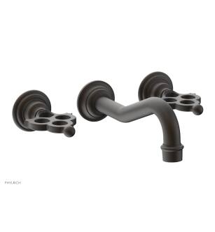 Phylrich 164-56/10B Maison 9 1/2" Two Blade Handle Widespread/Wall Mount Roman Tub Faucet in Distressed Bronze/Oil Rubbed Bronze