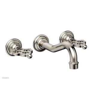 Phylrich 164-56/014 Maison 9 1/2" Two Blade Handle Widespread/Wall Mount Roman Tub Faucet in Polished Nickel