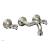 Phylrich 164-56/014 Maison 9 1/2" Two Blade Handle Widespread/Wall Mount Roman Tub Faucet in Polished Nickel