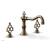 Phylrich 164-40/047 Maison 8 5/8" Two Blade Handle Widespread/Deck Mounted Roman Tub Faucet in Brass/Antique Brass