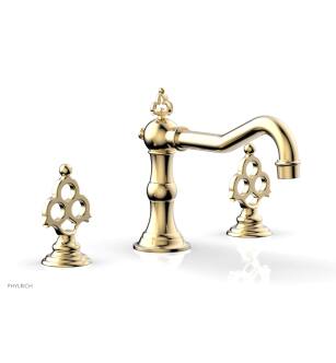 Phylrich 164-40/004 Maison 8 5/8" Two Blade Handle Widespread/Deck Mounted Roman Tub Faucet in Satin Brass