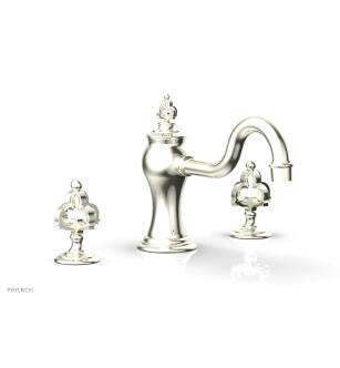 Phylrich 163-40/15B Couronne 9 1/2" Two Cross Handle Widespread/Deck Mounted Roman Tub Faucet in Brushed Nickel