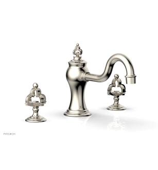 Phylrich 163-40/014 Couronne 9 1/2" Two Cross Handle Widespread/Deck Mounted Roman Tub Faucet in Polished Nickel