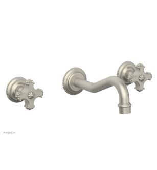 Phylrich 162-56/15B Marvelle 9 1/2" Two Cross Handle Widespread/Wall Mount Roman Tub Faucet in Brushed Nickel