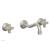 Phylrich 162-56/15B Marvelle 9 1/2" Two Cross Handle Widespread/Wall Mount Roman Tub Faucet in Brushed Nickel
