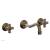 Phylrich 162-56/047 Marvelle 9 1/2" Two Cross Handle Widespread/Wall Mount Roman Tub Faucet in Brass/Antique Brass