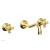Phylrich 162-56/024 Marvelle 9 1/2" Two Cross Handle Widespread/Wall Mount Roman Tub Faucet in Satin Gold