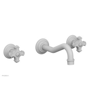Phylrich 162-56/050 Marvelle 9 1/2" Two Cross Handle Widespread/Wall Mount Roman Tub Faucet in White