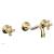 Phylrich 162-56/004 Marvelle 9 1/2" Two Cross Handle Widespread/Wall Mount Roman Tub Faucet in Satin Brass